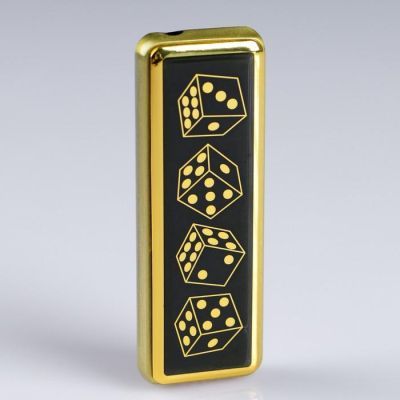 Зажигалка "Игральные кости", газ, пьезо