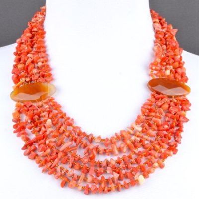 Колье Коралл "Богемия" арт. П3342