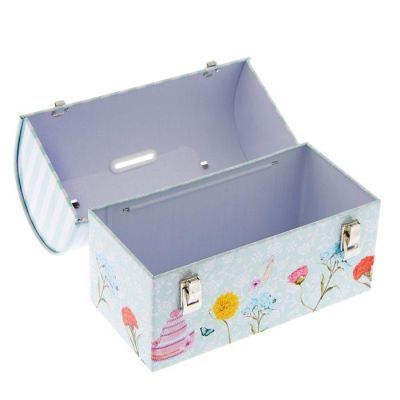 Копилка металл сундучок "Торт" 13,5х17,2х8,2 см