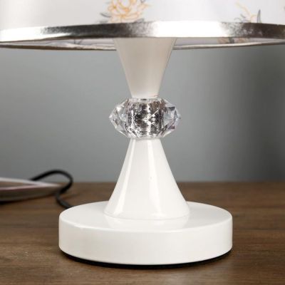 Лампа настольная с подсветкой "Пион" 1х40Вт Е27 220В белый 21х21х35 см.