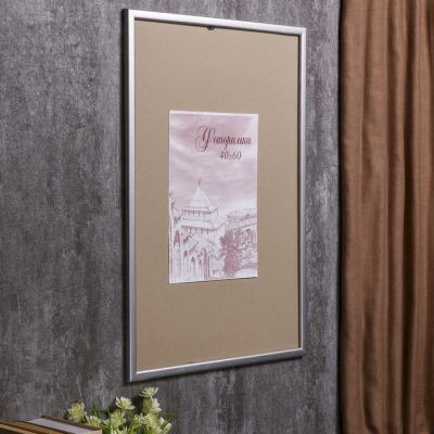 Фоторамка сосна с19 40х60 см (серебро)