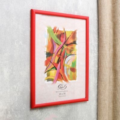 Фоторамка "Красная" пластик 21х30 см