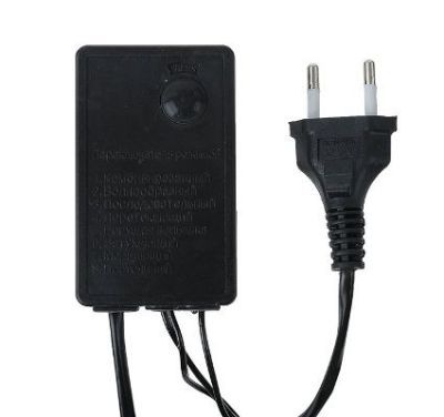 Гирлянда уличная "Метраж" с насадкой "(шарики 1,5 см", 20 м, нить тёмная, розовый)