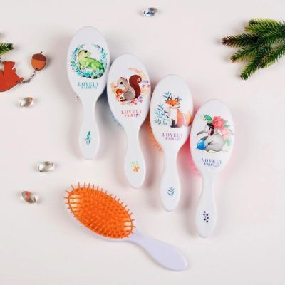 Расчёска массажная, 4,5 × 17 см, рисунок МИКС