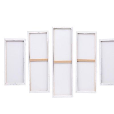 Модульная картина "Белые орхидеи" (2-23х52; 2-24х70; 1-24х80) 120х80см