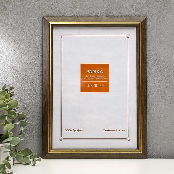 Фоторамка пластик 21х30 см 1225 оливковый