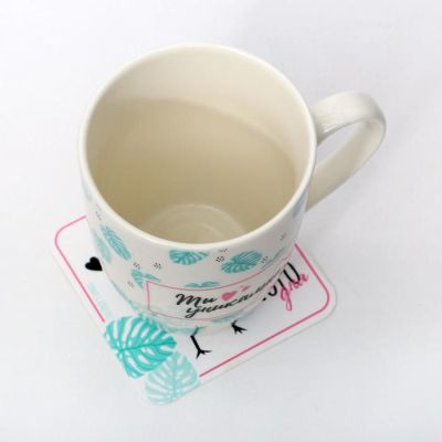 Набор "Ты уникальна", кружка 350 мл, подставка 11 х 10,5 см