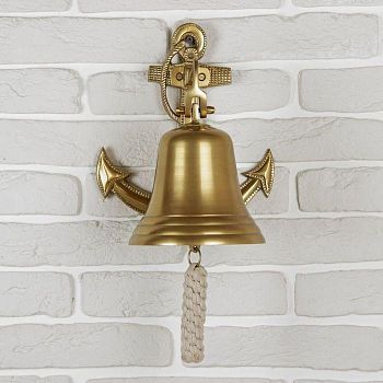 Рында алюминий "Якорь с канатом" 28х24х18 см