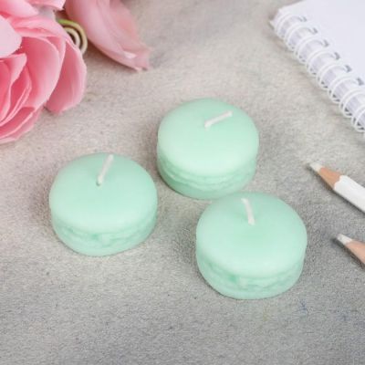 Набор свечей-макарун «Бирюза», 11 х 5 см