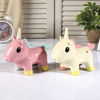 Копилка керамика "Единорог с милыми глазами" МИКС 14х17х7 см