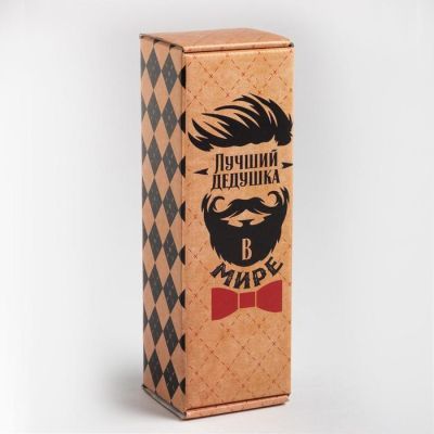 Полотенце махровое "Лучший дедушка" 30х60 см, хлопок 100%, 360 гр/м2