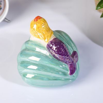 Копилка керамика "Русалка на ракушке" МИКС 12х13х12 см