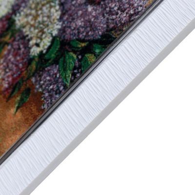 M019-30х40 Картина из гобелена "Сирень в плетеной вазе"(35х45)