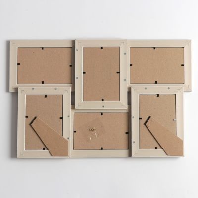 Фоторамка на 6 фото 10х15 см Еллоу Фото ПР-615-О "Прованс" с подставкой,  пластик