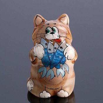 Сувенир "Кот с селедкой"