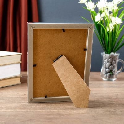 Фоторамка пластик 10х15 см "Волны на серебре" 17,7х12,7х1 см