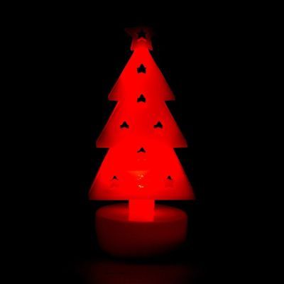 Свеча светодиодная «Ёлочка», цвета МИКС