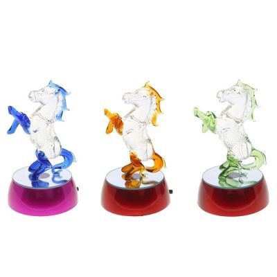 Фигурка декоративная "Лошадь" со светодиодом №153 (высота 14 см)