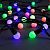 Гирлянда «Нить» 10 м с насадками «Шарики 1.5 см», IP44, тёмная нить, 100 LED, свечение мульти (RG/RB), мигание, 220 В