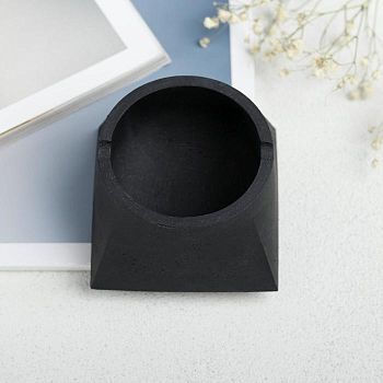 Пепельница "Моно",черная, бетон 11,4*7,1