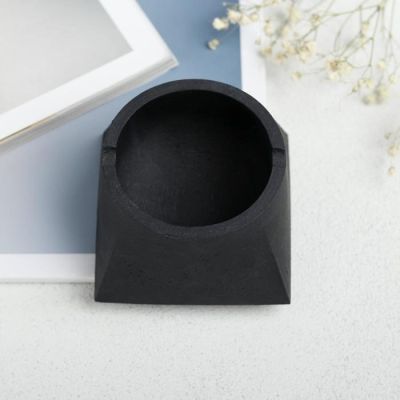 Пепельница "Моно",черная, бетон 11,4*7,1