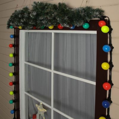 Гирлянда «Белт-лайт» 50 м, IP65, 5W, тёмная каучуковая нить, шаг 15 см, Е27, 220 В