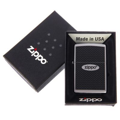 Зажигалка ZIPPO 205 "Zippo Oval" с покрытием Satin Chrome