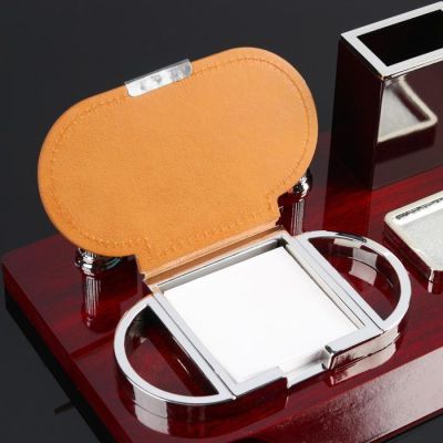 Набор настольный 4в1 (блок д/бумаг, подаст. д/печати, карандашница, визитница)