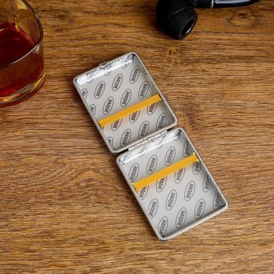 Портсигар "Крокодил", чёрный, 10х7 см