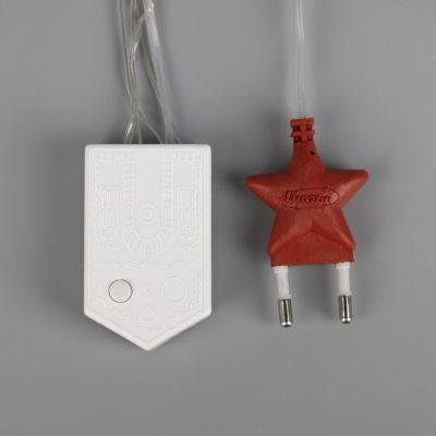 Гирлянда «Бахрома» 1.8 × 0.5 м, IP20, прозрачная нить, 48 LED, свечение жёлтое, 8 режимов, 220 В