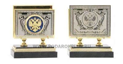 Настольный набор "Держава" камень лазурит, кахолонг, яшма