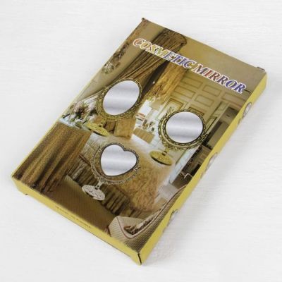 Зеркало настольное, двустороннее, с увеличением, зеркальная поверхность 8,8 × 12,2 см, цвет чёрный