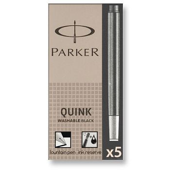 Z 11 Washable Black Картридж Standart для перьевых ручек Parker (цена за упаковку, 5шт в упаковке) (арт-S0116260)