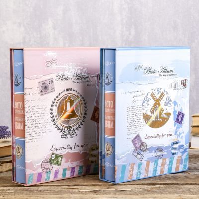Фотоальбом на 200 фото 13х18 см "Письма" золотая обводка, в коробке МИКС 29,5х23х5,5 см