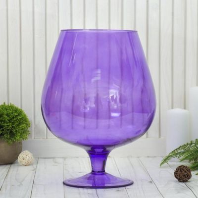 Ваза "Бренди" микс прозрачн. 5л,  d-14см; 19х28см