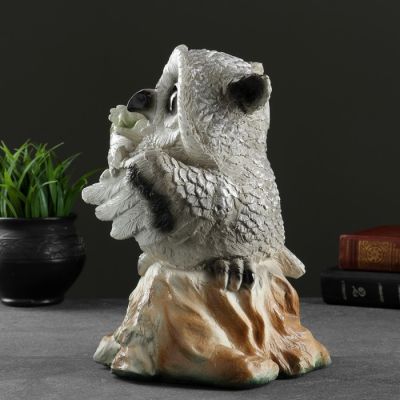 Копилка "Филин с цветами" 18х16х25см