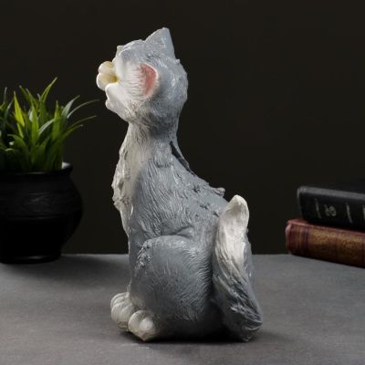 Копилка "Кот- мартовский" серый, 25х15х15см