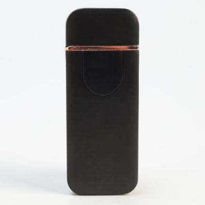 Зажигалка электронная "Авилес" спираль, сенсорная кнопка, чёрная 7.9х3.1 см