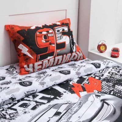 Детское постельное бельё 1,5 сп "Время побеждать" Тачки , размер 143х215 см, 150х214 см, 50х70 см -1 шт., 100% хлопок, поплин 125 г/м2