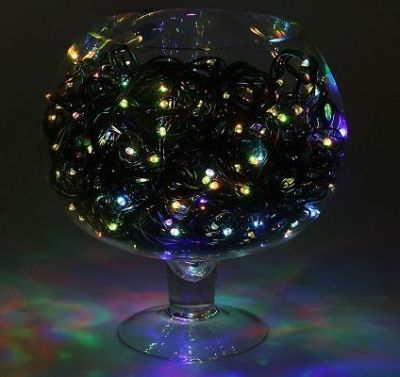 Гирлянда "Метраж" уличная (Д: 20 м, нить тёмная, моргает)