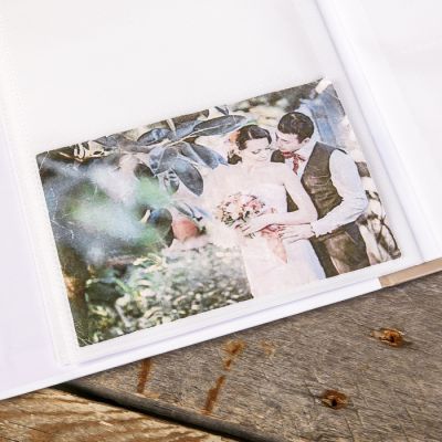 Фотоальбом на 80 фото 10х15см "Эйфелева башня и кружева" золот.обвод,в короб МИКС 23х19х5,2