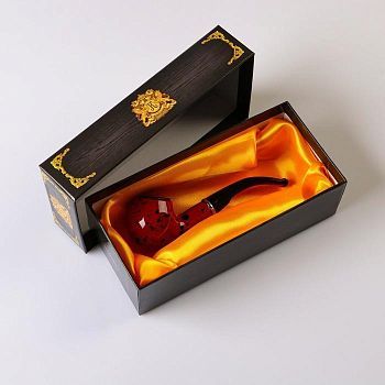 Трубка "Командор", с черными вкраплениями, 14 см