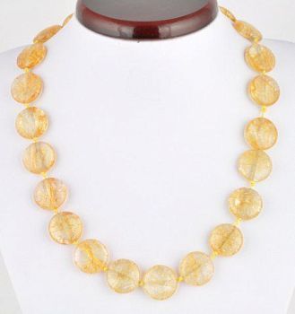 Бусы Цитрин "Рондо" арт.НЦТ-11(20)-48-1