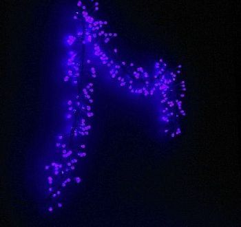 Гирлянда "Метраж" уличная (Мишура шарики Д:3 м., синий)