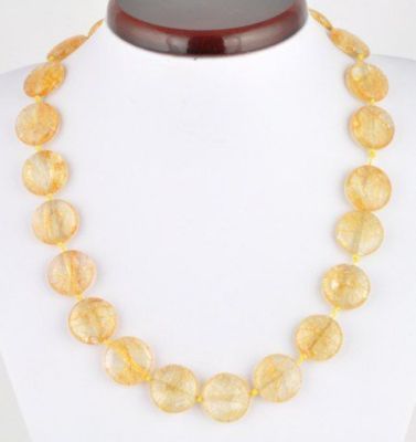 Бусы Цитрин "Рондо" арт.НЦТ-11(20)-48-1