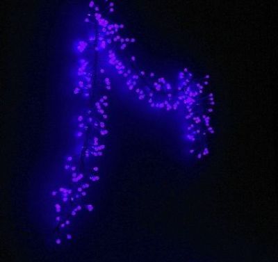 Гирлянда "Метраж" уличная (Мишура шарики Д:3 м., синий)