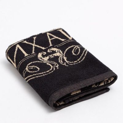 Полотенце именное махровое Этель "Михаил" чёрный, 50х90см, 100% хлопок, 420гр/м2