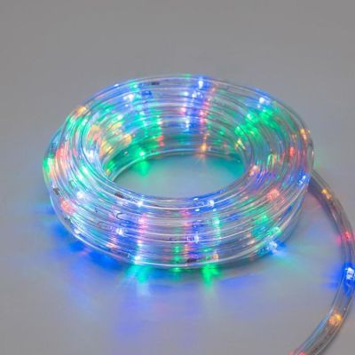 Световой шнур Luazon Lighting 10 мм, IP44, 5 м, 24 LED/м, 220 В, 8 режимов, свечение мульти