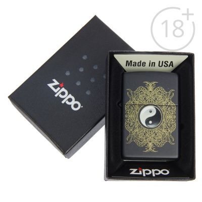 Зажигалка ZIPPO 28829 Classic с покрытием Black Matte