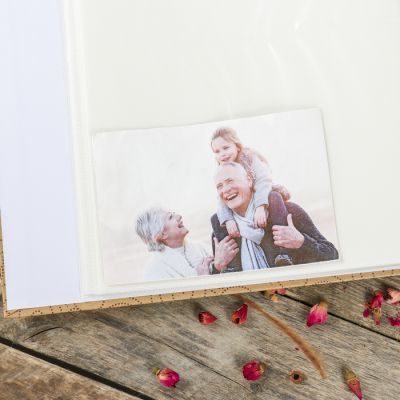 Фотоальбом на 100 фото 13х18 см "Листок и клетка" 32,5х27,5х4 см